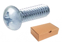 Round Phillips Head Machine Screws Silver